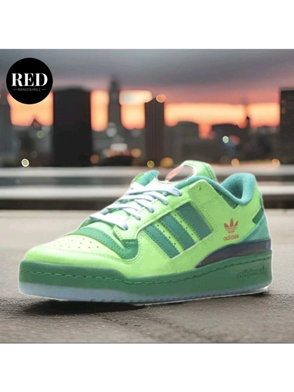 Adidas The Simpsons Forum 84 Low Cl Green Shoes JQ5290 - Men's Size 9 - Picture 14 of 15